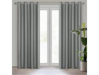 Zdjęcie: Zasłona gotowa Selina 140x250 cm stalowy EUROFIRANY