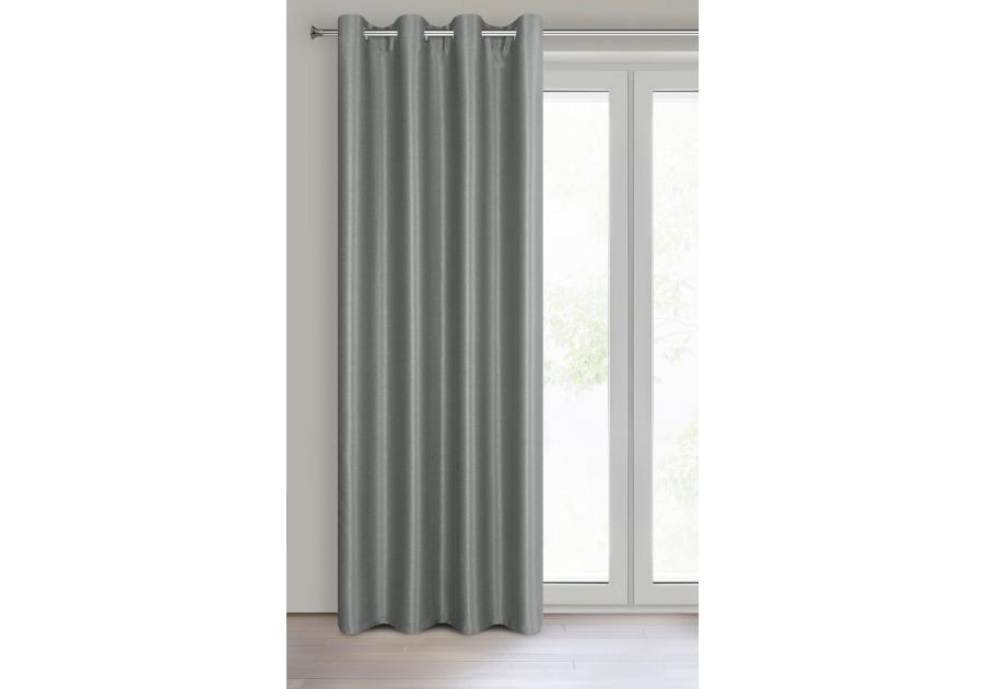 Zdjęcie: Zasłona gotowa Selina 140x250 cm stalowy EUROFIRANY