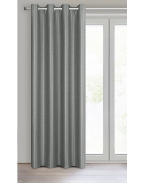 Zdjęcie: Zasłona gotowa Selina 140x250 cm stalowy EUROFIRANY