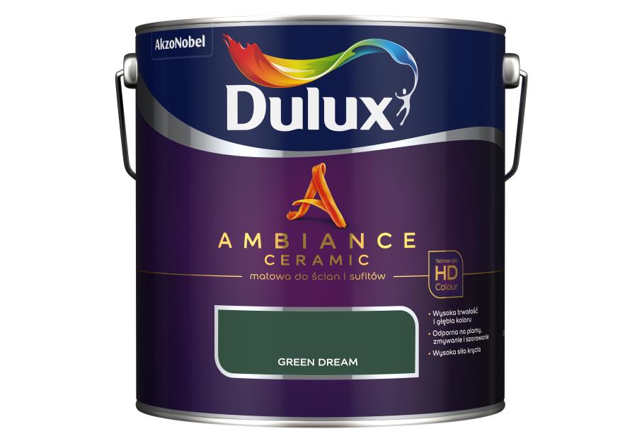 Zdjęcie: Farba ceramiczna Ambiance Green Dream 2,5 L DULUX