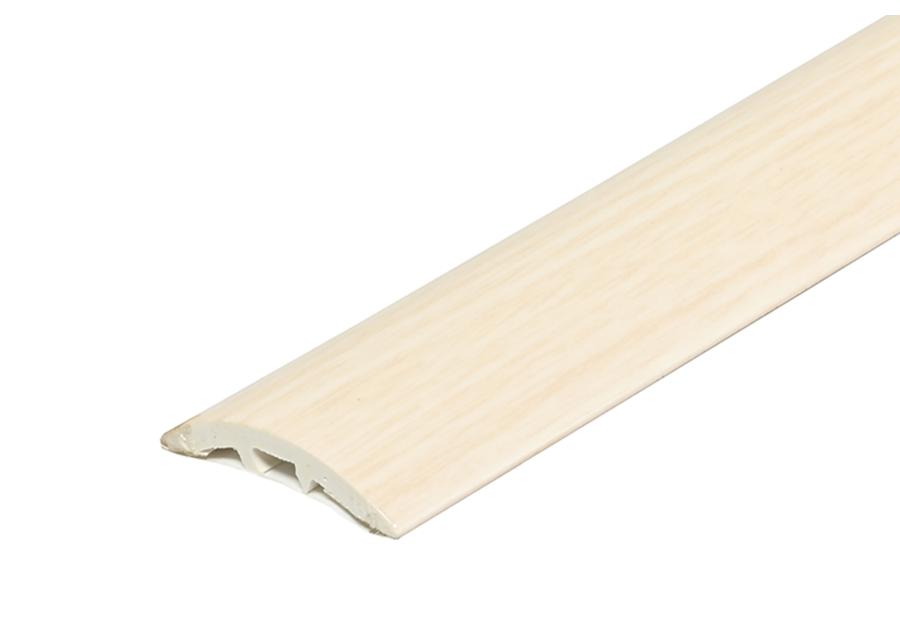 Zdjęcie: Kształtownik PVC wcisk wąski 30 mm 2w1 L= 1,80 m Dąb Biały okleina mat CEZAR