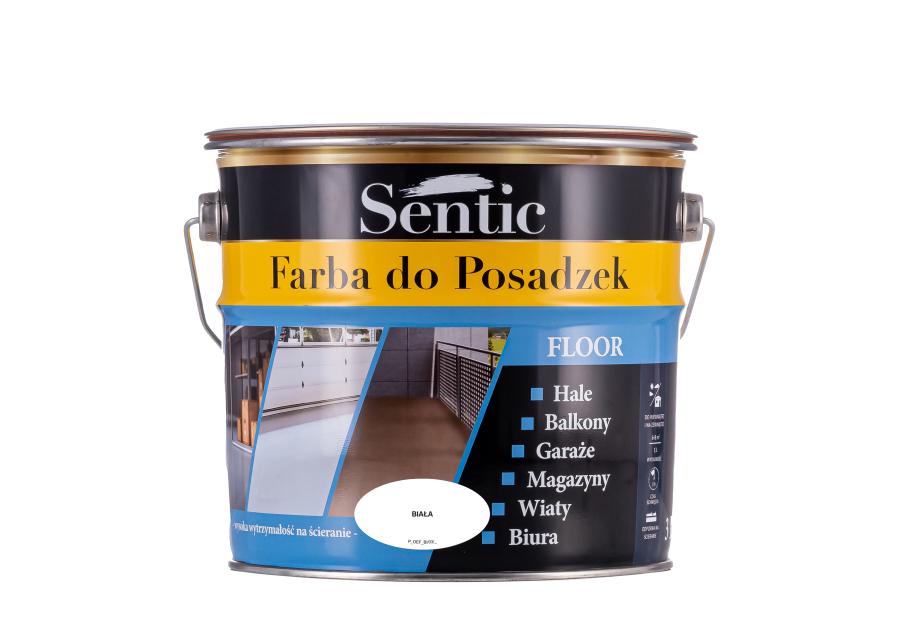 Zdjęcie: Farba do posadzek 3 L biała SENTIC