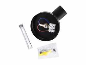 Oprawa ścienno-sufitowa Uno E27 1C kolor czarny 40 W STRUHM