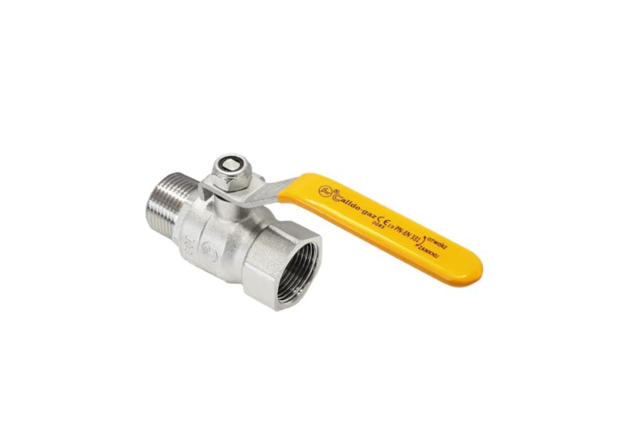 Zdjęcie: Zawór kulowy gazowy W/Z, 1/2" CALIDO-GAZ