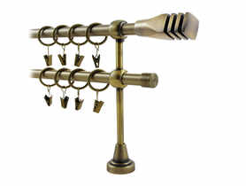 Karnisz podwójny Hefajstos Plus 16 mm - 240 cm versus złoto KARWEL