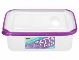 Pojemnik do żywności 1200 ml prostokątny art.51323 Fit and Fresh DECOR