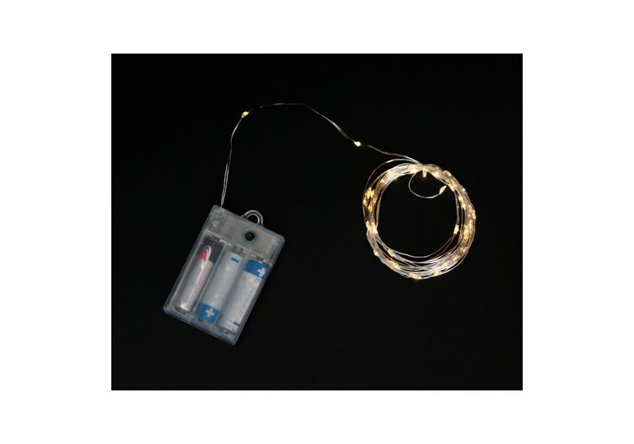 Zdjęcie: Łańcuch świąteczny drucik led 5 m barwa neutralna VOLTENO