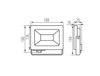 Zdjęcie: Oprawa LED Antem LED 50 W-NW B KANLUX