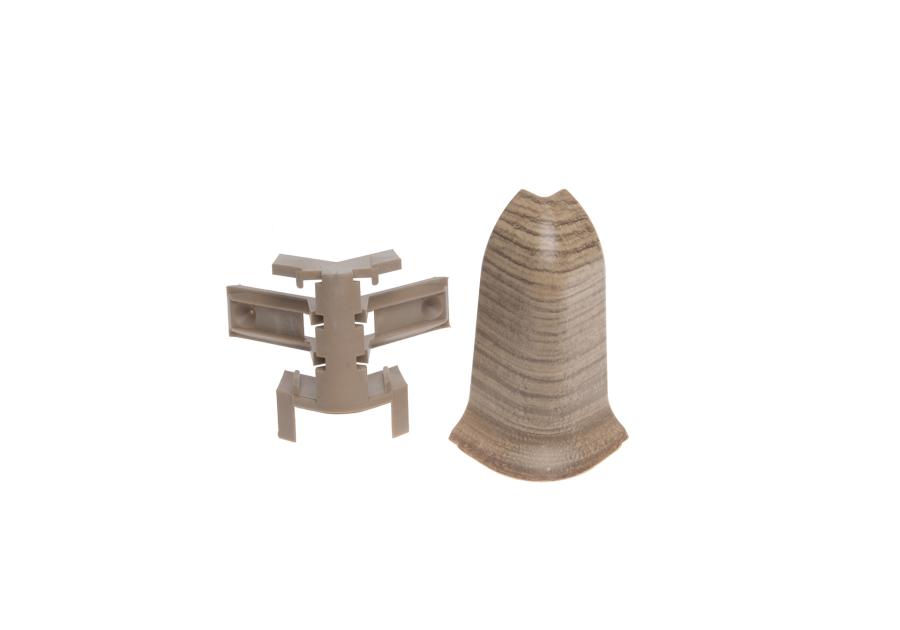 Zdjęcie: Zakończenia do listwy przypodłogowej Classic narożnik zewnętrzny 2 sztuki Dąb Cordoba Mat CEZAR