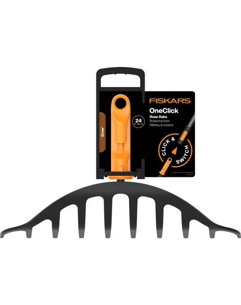 Zdjęcie: Grabie do róż, głowica One Click FISKARS