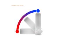 Zdjęcie: Bateria zlewozmywakowa z elastyczną wylewką i systemem Eco Start Ligaria, złoty/czarna INVENA