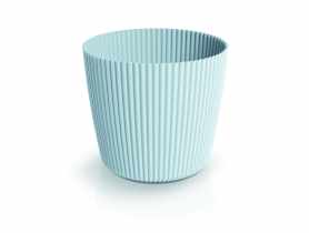 Doniczka Milly Round jasny szary, wysokość 17,3 cm PROSPERPLAST