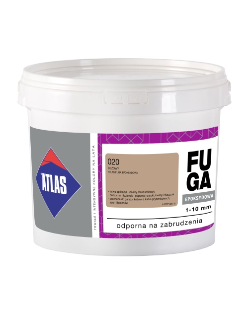 Zdjęcie: Fuga epoksydowa 1-10 mm beżowa 2 kg ATLAS