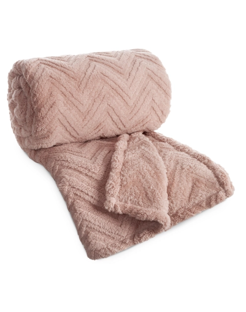 Zdjęcie: Koc Jodła 200x220 cm jasny puder EUROFIRANY