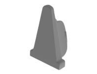 Zdjęcie: Zatyczka PVC do listwy do boniowania BP19, BP19 CAP szary ciemny BELLA PLAST