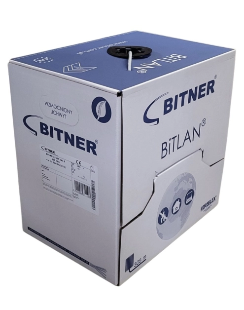 Zdjęcie: Przewód UTP 4x2x24 AWG cat. 5E BITNER