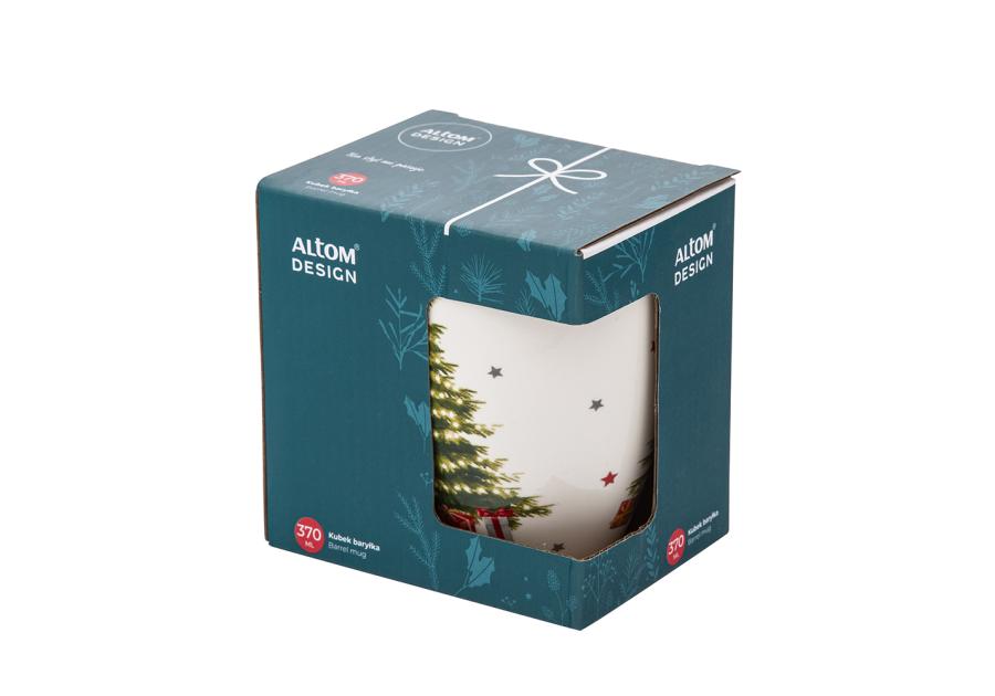 Zdjęcie: Kubek baryłka 370 ml dekoracja winter time A ALTOM DESIGN