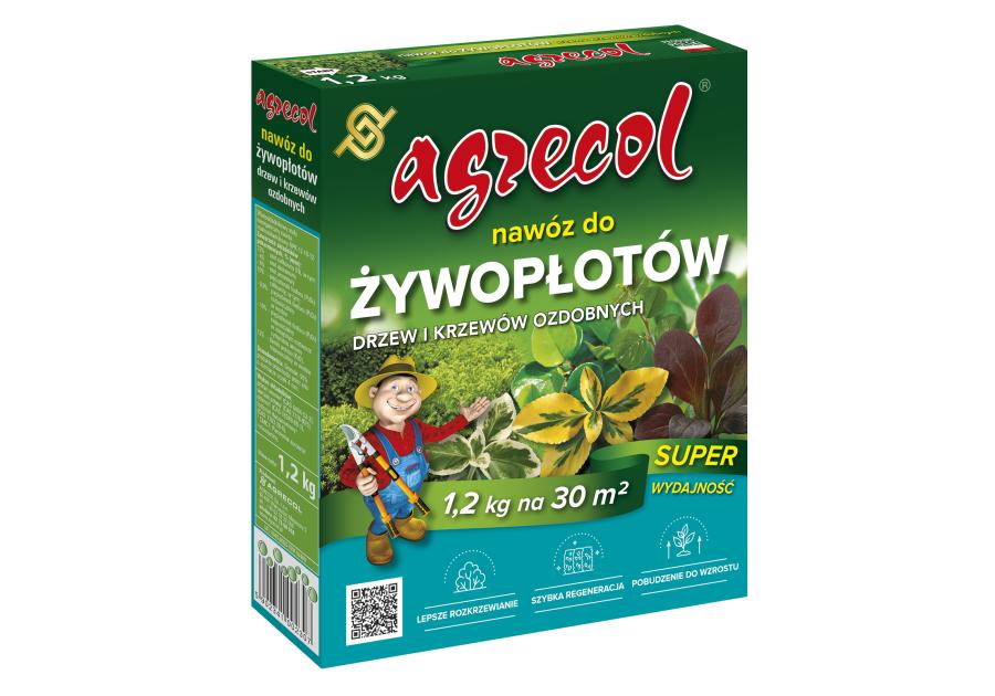 Zdjęcie: Nawóz do żywopłotów, drzew i krzewów ozdobnych 1,2 kg AGRECOL