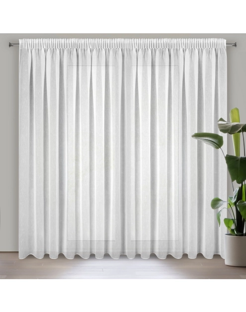 Zdjęcie: Firana gotowa Sonia na taśmie 300 x 250 cm biały EUROFIRANY