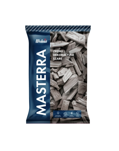Zdjęcie: Zrębki dekoracyjne szare 50 L WOKAS MASTERRA
