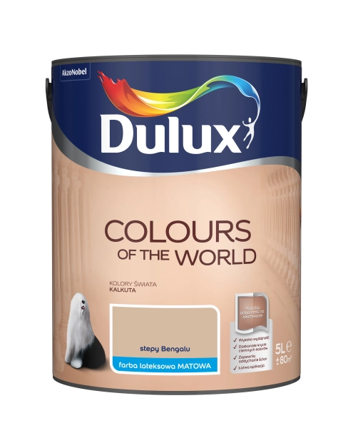 Zdjęcie: Farba do wnętrz Kolory Świata 5 L stepy bengalu DULUX