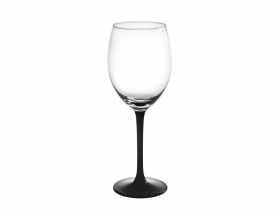 Kieliszek na wino czerwone 330 ml na czarnej nóżce ALTOMDESIGN