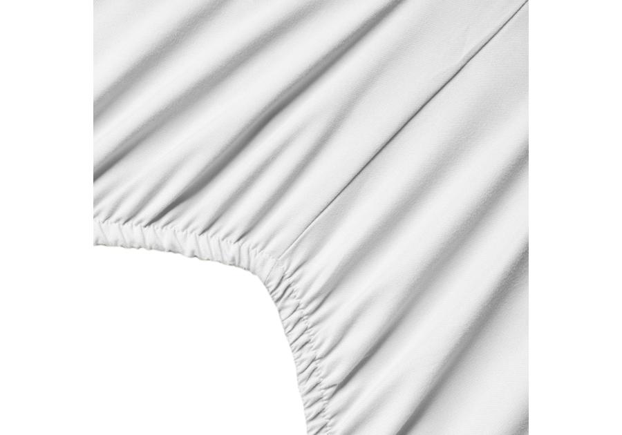 Zdjęcie: Prześcieradło z gumką mikrowłókno Soft 220x200+30 cm białe EUROFIRANY