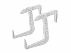 Uchwyty doniczki balkonowej 2 szt. białe VERDENIA