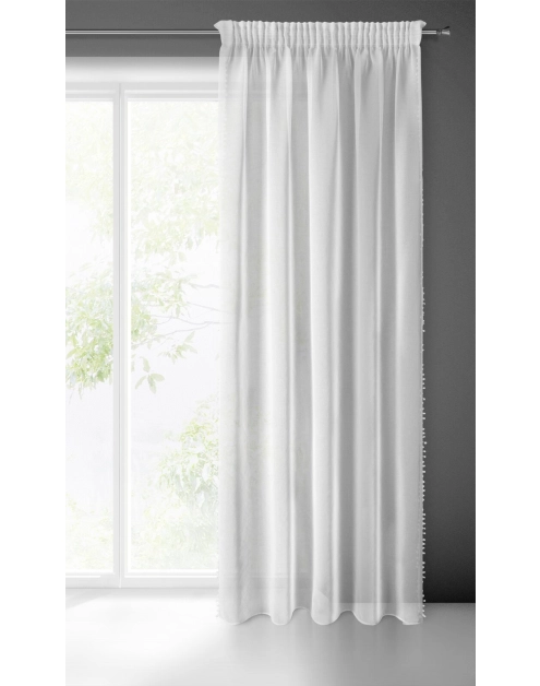 Zdjęcie: Firana gotowa Almina na taśmie 140x270 cm biały EUROFIRANY