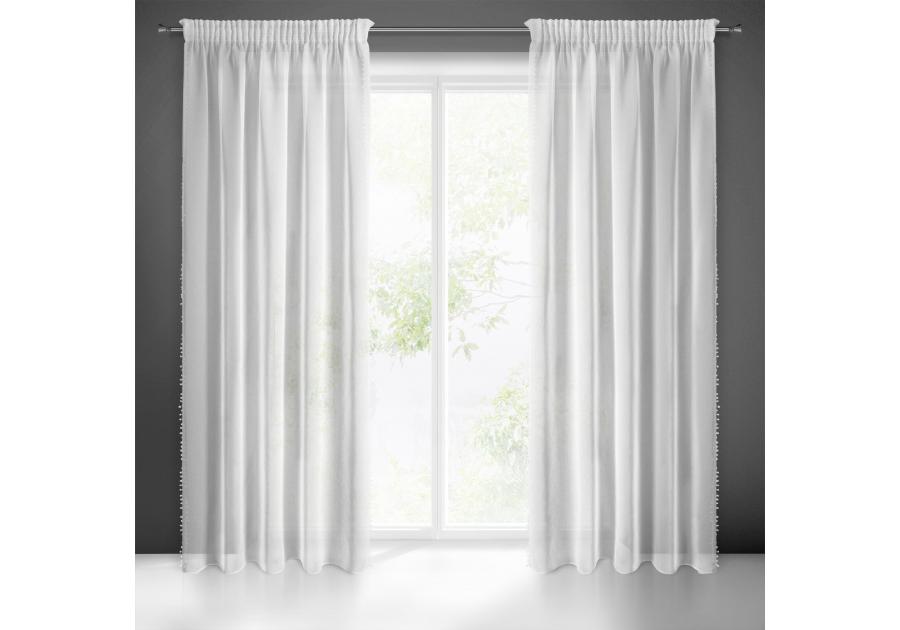 Zdjęcie: Firana gotowa Almina na taśmie 140x270 cm biały EUROFIRANY