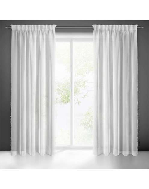 Zdjęcie: Firana gotowa Almina na taśmie 140x270 cm biały EUROFIRANY