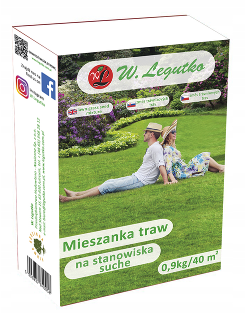 Zdjęcie: Mieszanka traw na stanowiska suche 0,9 kg W.LEGUTKO