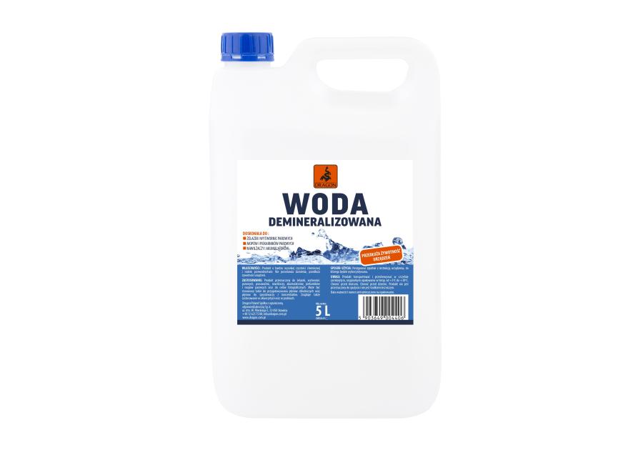 Zdjęcie: Woda demineralizowana 5 L DRAGON