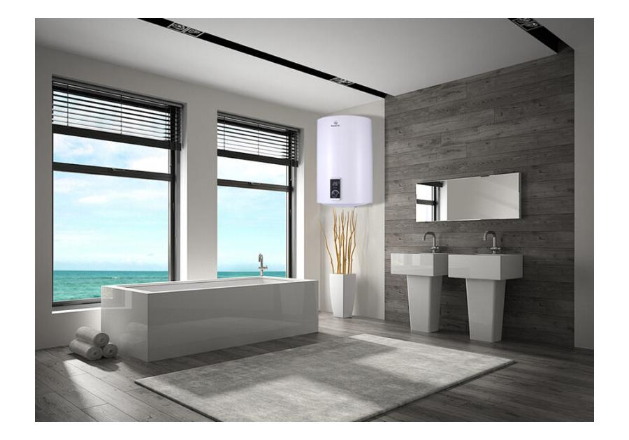 Ogrzewacz elektryczny wody pojemnościowy Teerm 80 litrów, elektronik biały NERGIS