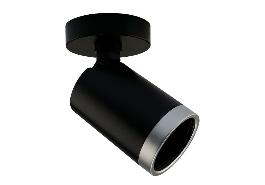 Zdjęcie: Oprawa ścienno-sufitowa Spot Best 1xGU10 – czarny/srebrny VOLTENO