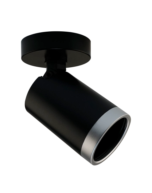 Zdjęcie: Oprawa ścienno-sufitowa Spot Best 1xGU10 – czarny/srebrny VOLTENO