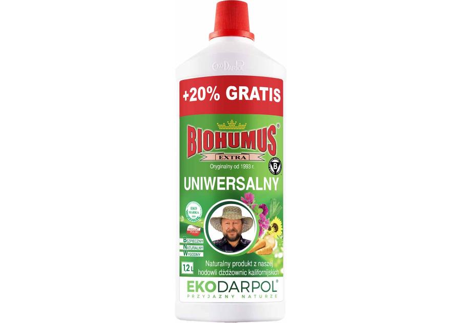 Zdjęcie: Nawóz Biohumus Extra Uniwersalny 1 L + 20% gratis EKODARPOL