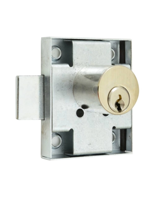 Zdjęcie: Zamek meblowy wierzchni niklowany LOB