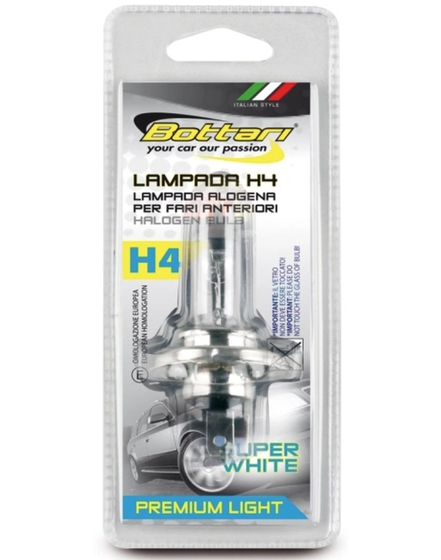 Zdjęcie: Żarówka halogenowa H4 60/55 W, 12V P43T BOTTARI