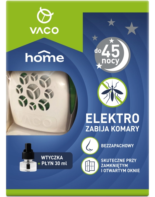 Zdjęcie: Elektro Home na komary + płyn 30 ml - 30 nocy VACO
