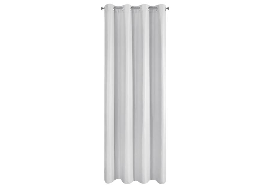 Zdjęcie: Zasłona matowa Adari 140x250 cm biała na przelotkach EUROFIRANY