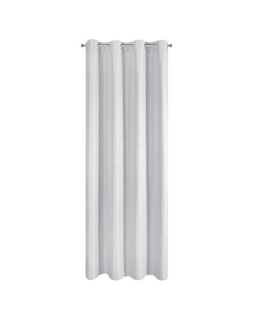 Zdjęcie: Zasłona matowa Adari 140x250 cm biała na przelotkach EUROFIRANY