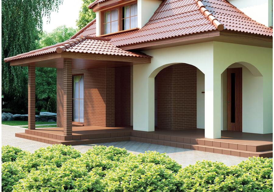 Zdjęcie: Płytka elewacyjna Brąz 24,5x6,5 cm CERRAD