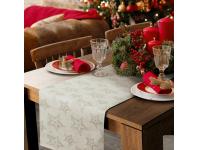 Zdjęcie: Bieżnik świąteczny Winter 40x180 cm kremowo-złoty EUROFIRANY