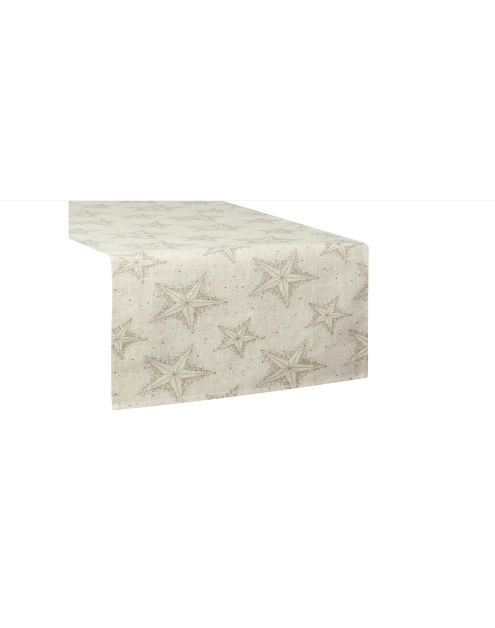 Zdjęcie: Bieżnik świąteczny Winter 40x180 cm kremowo-złoty EUROFIRANY