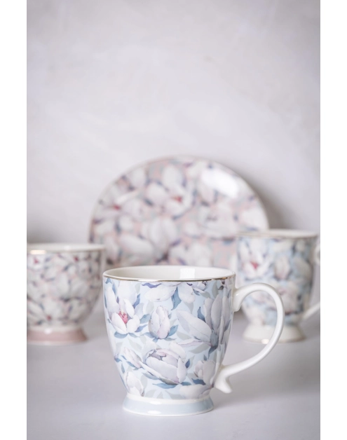 Zdjęcie: Filiżanka jumbo Magnolia błękitna na stopce 420 ml ALTOM DESIGN