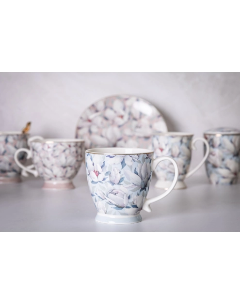 Zdjęcie: Filiżanka jumbo Magnolia błękitna na stopce 420 ml ALTOM DESIGN