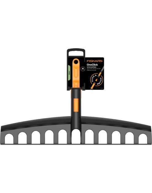 Zdjęcie: Grabie ogrodowe uniwersalne do liści i wyrównywania gleby, głowica One Click FISKARS