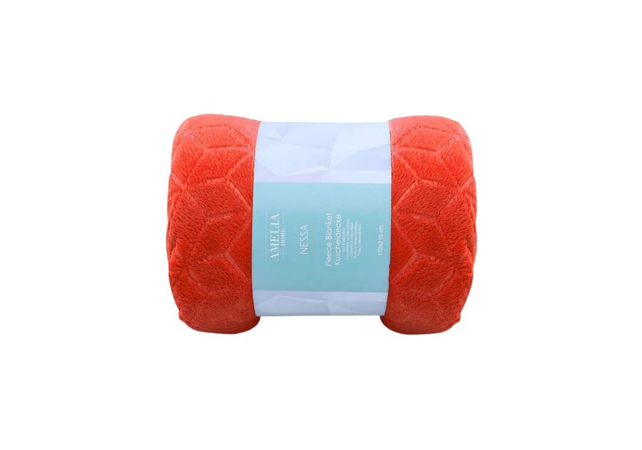 Zdjęcie: Koc Nessa red 70x150 cm AMELIAHOME