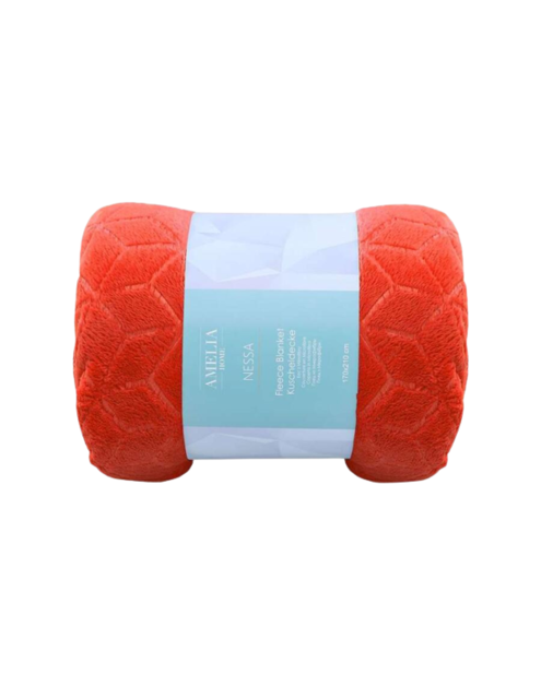 Zdjęcie: Koc Nessa red 70x150 cm AMELIAHOME